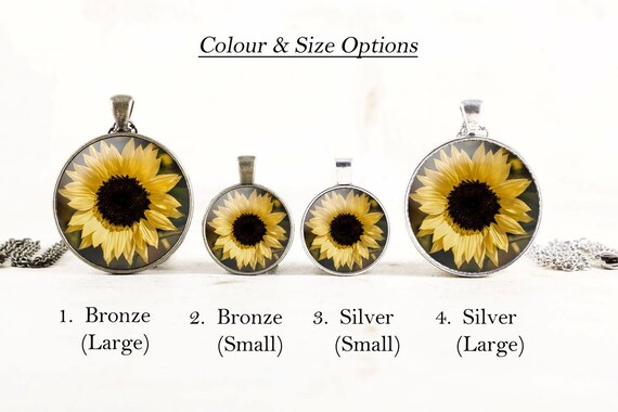 Glass sunflower pendant clearance
