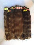 Raw Brown Indian Human Hair Bundle - Natural Straight/Wavy Texture product logo