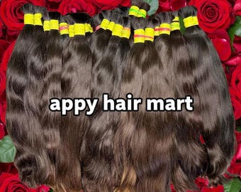 Virgin Raw Indian Human Hair Bundle - Natural Straight/Wavy Texture