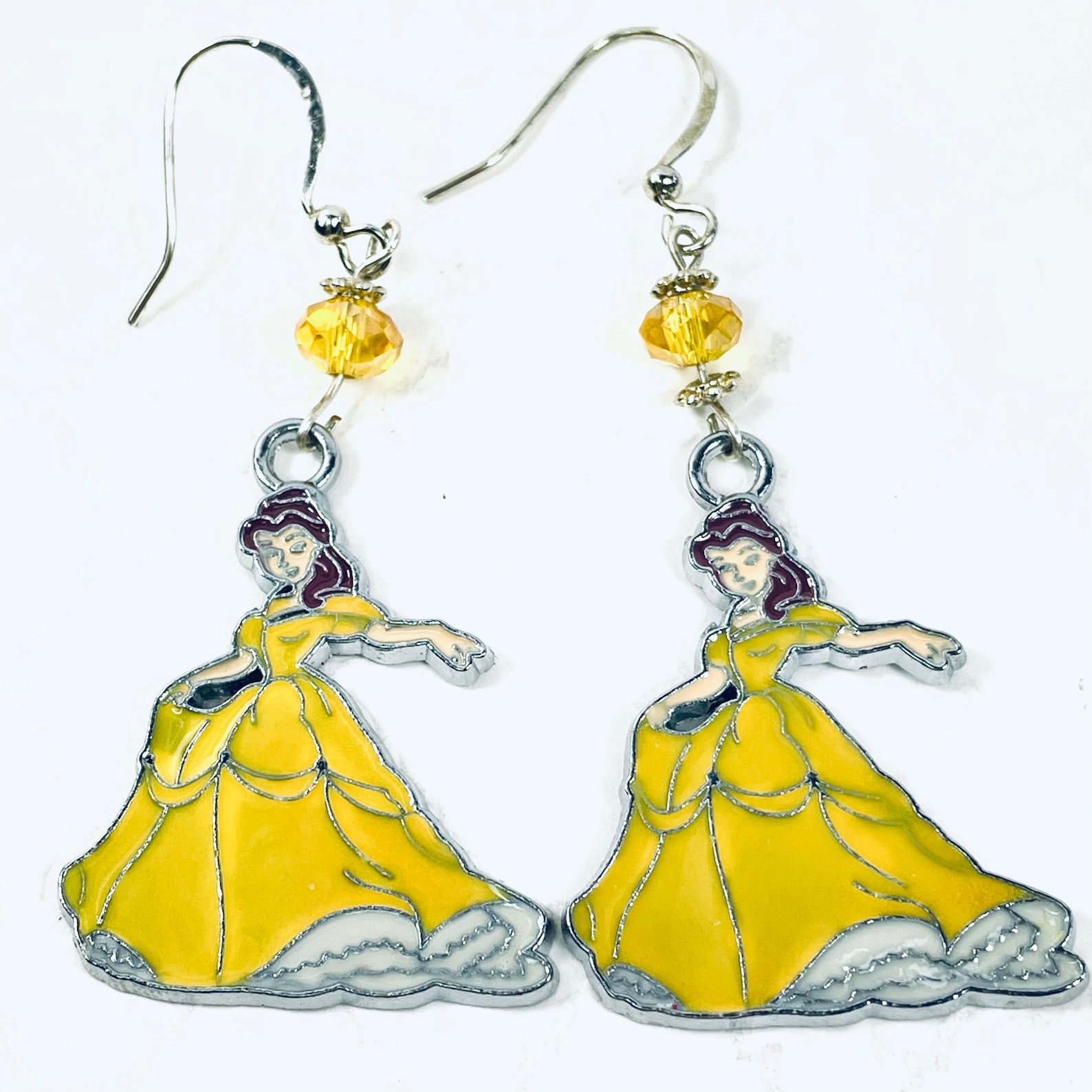 Disney Earrings Belle Earrings Beauty and the Beast Etsy