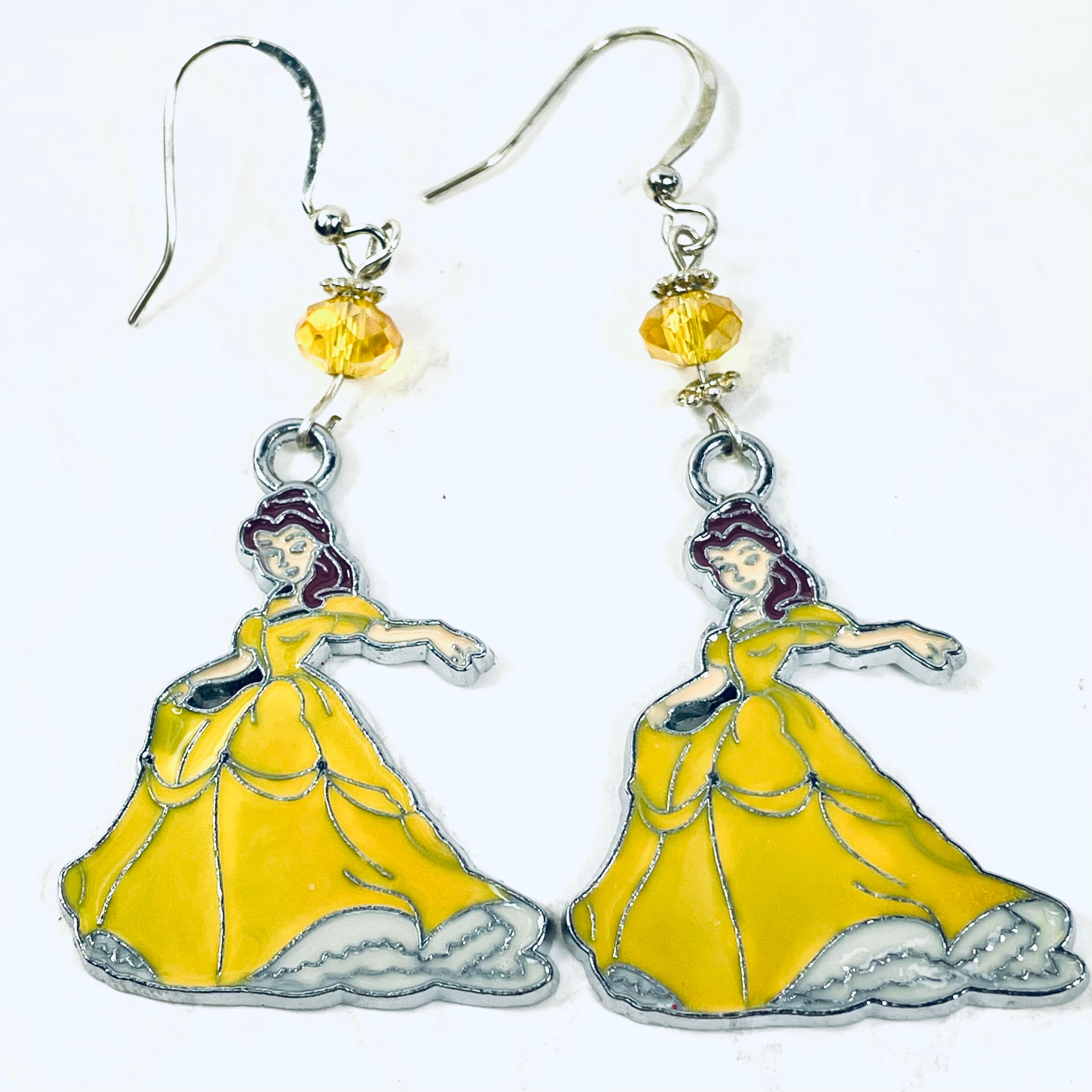 Disney Earrings Belle Earrings Beauty and the Beast Etsy