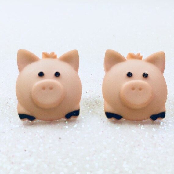 Pig Earrings Farm Earrings Animal Earrings 4 H Earrings Etsy