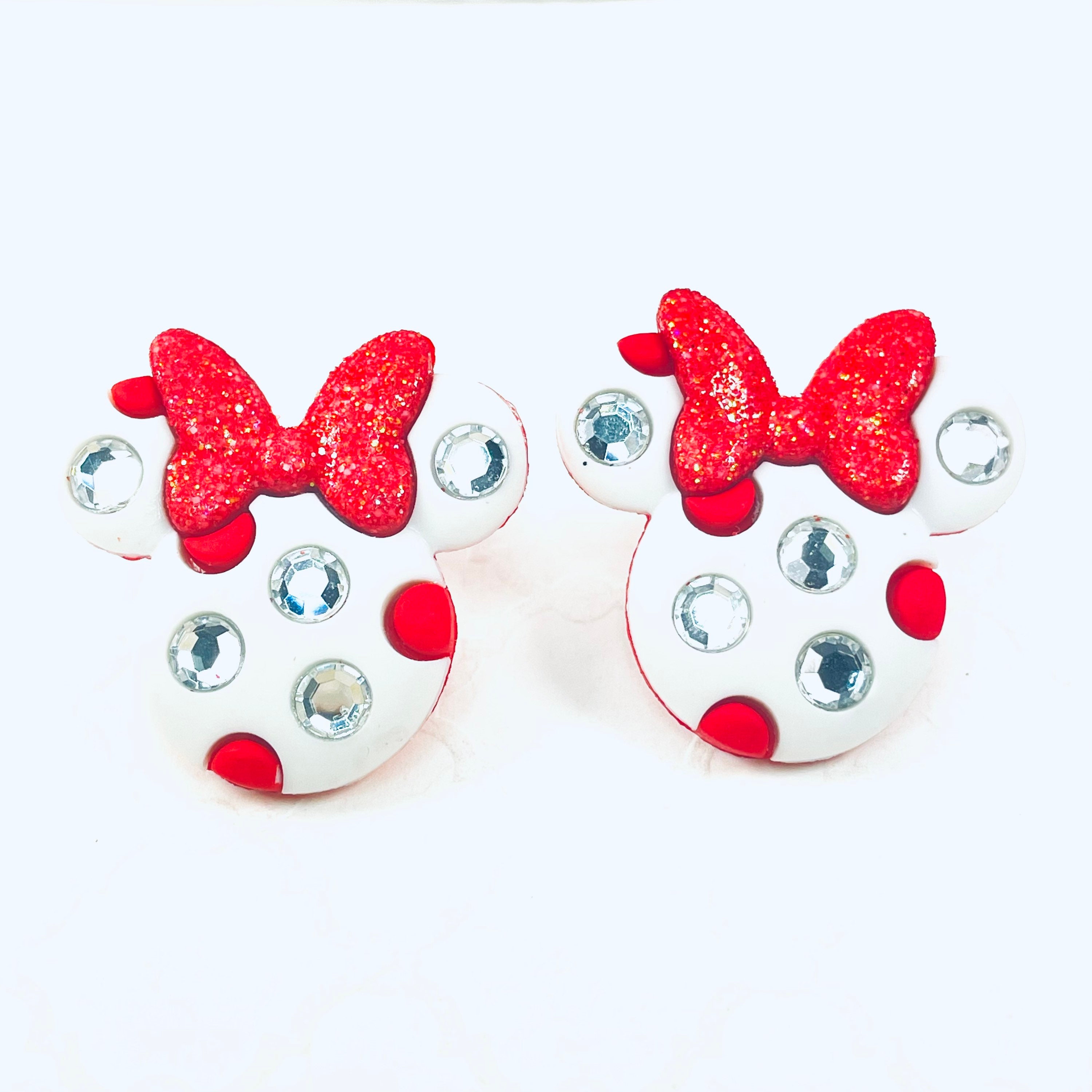 Minnie Mouse Earrings Disney Earrings Minnie Mouse Jewelry Etsy