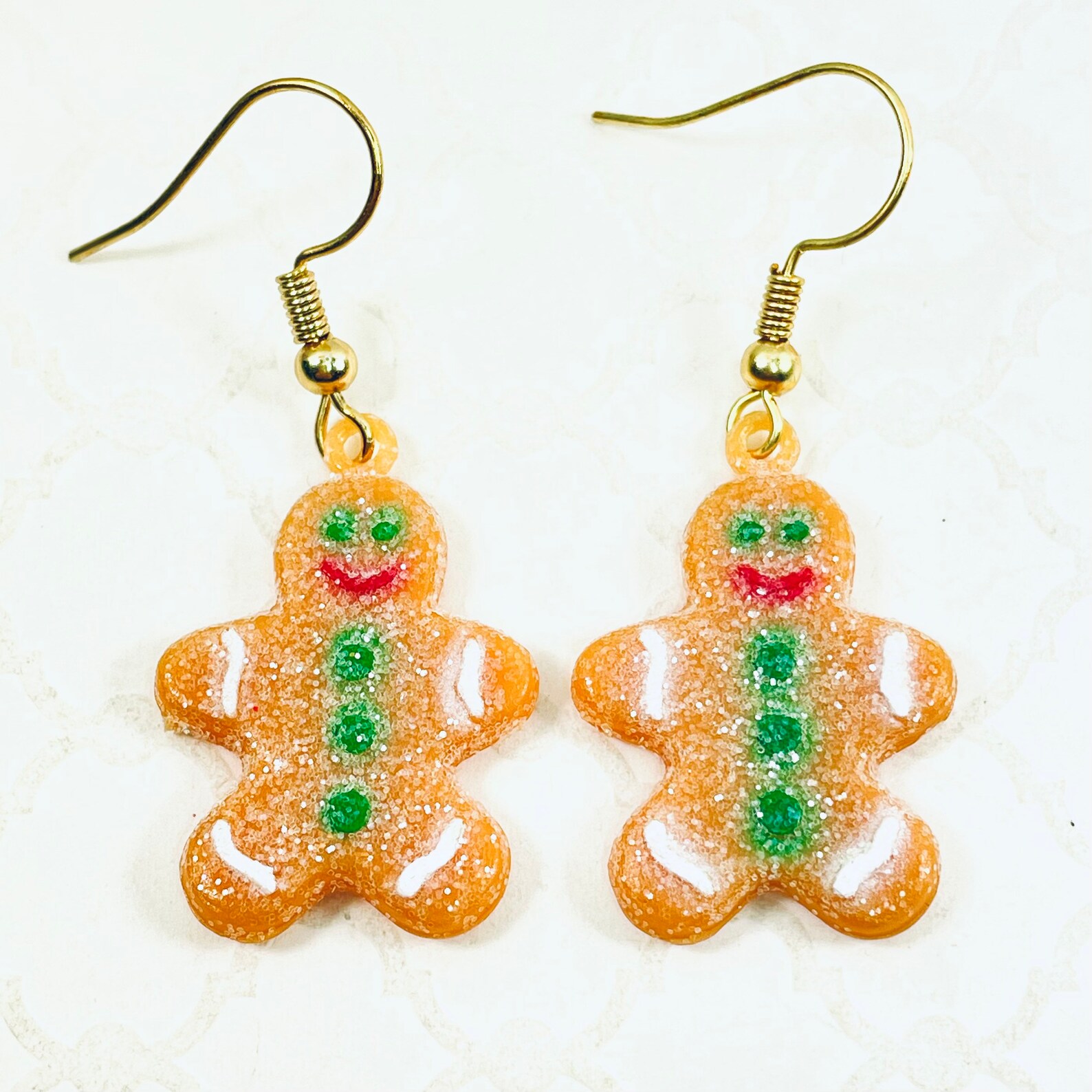 Sugar Cookie Earrings Christmas Gingerbread Man Earrings Etsy
