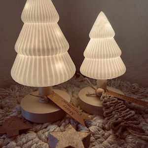 Illuminated Christmas trees | Handmade decorations with fairy lights | Cozy | Christmas