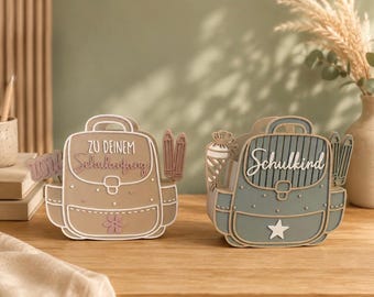 Schulranzen / 3D-Druck / personalisierbar/ Einschulung/ Geschenkidee