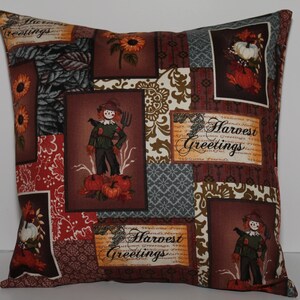12x12 Harvest Greetings Decorative Pillow
