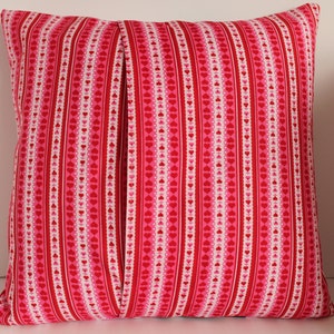 12x12 Checkerboard Hearts Decorative Pillow image 3