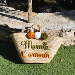 Large customizable knitted wicker beach basket image 14
