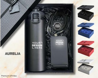 Personalized Corporate Gift Box Business Brand Gift Set Custom Business Holiday Tech Gift Executive Gift Set Promotional Bulk Order