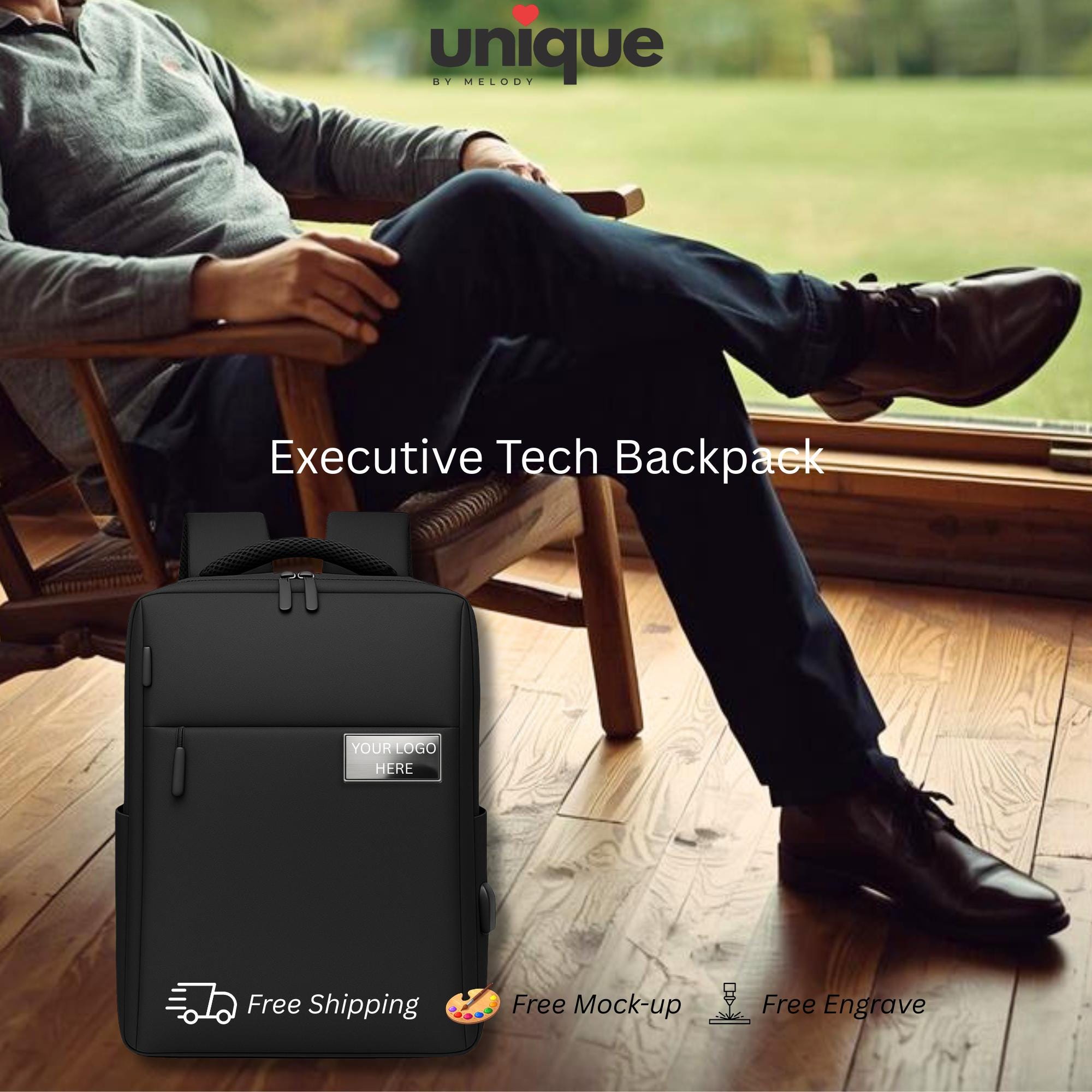 Executive Tech Backpack Luxury VIP Corporate Gift Laptop Backpack With ...