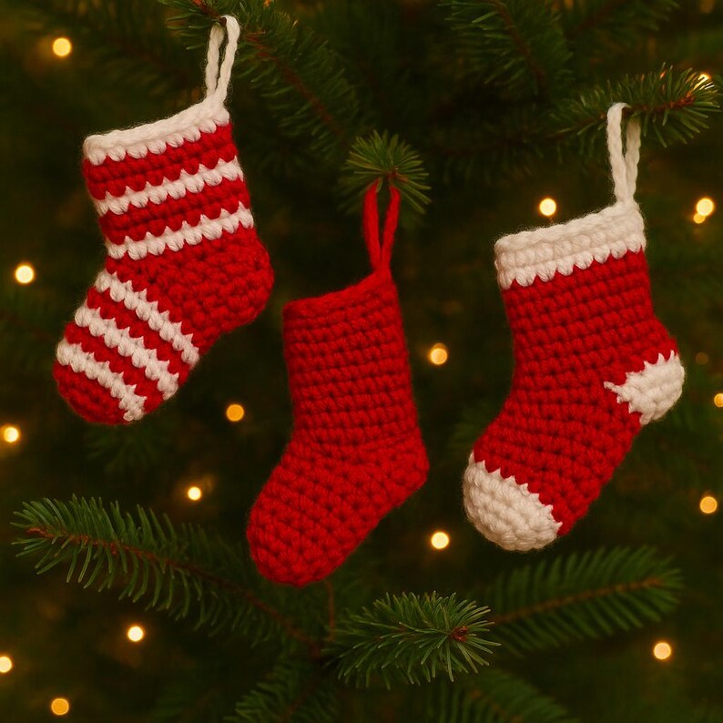 Easy Crochet Christmas Stocking Pattern - PDF PATTERN - Etsy