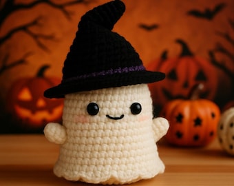 Baby Geist Häkelanleitung: Halloween Amigurumi PDF (Digitaler Download)