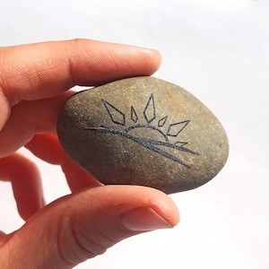 Sunrise Engraved Worry Stone - Free Engraved Personalization