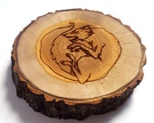 Wolf Wooden Incense Holder, Handmade Incense Stick Burner, Home Meditation Practice