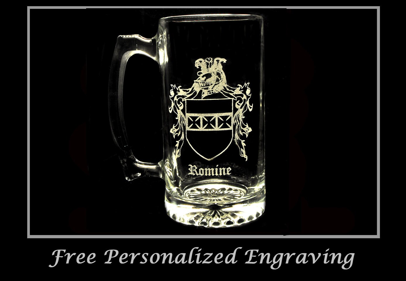 Free Personalized Engraving Celtic Wolf 27oz Stein