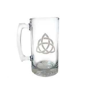 Trinity Celtic Knot 26oz Beer Stein - Free Personalized Engraving, Triquetra