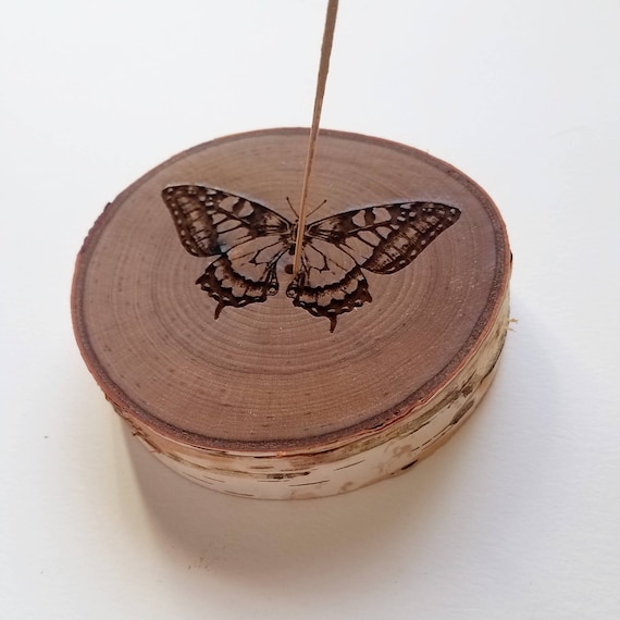 Butterfly Wooden Incense Holder Handmade Incense Stick Burner