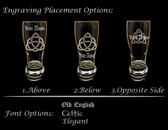 Celtic Knot Wine Glasses - Set of 4