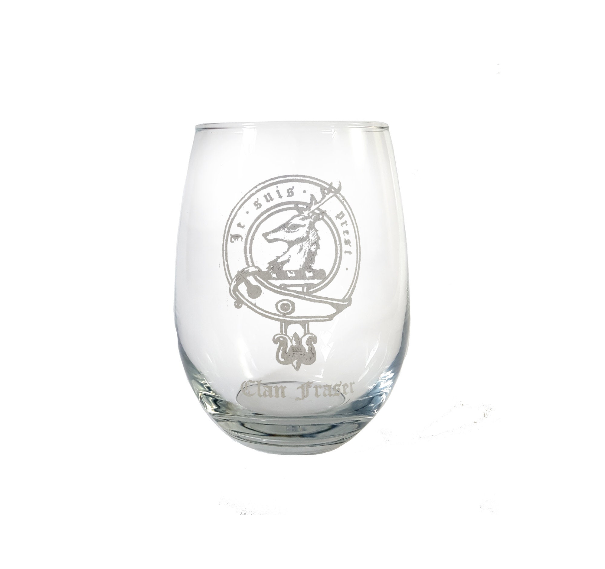 Graham Clan Crested Heavy Based Whisky Glass