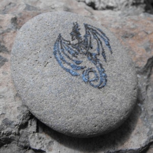 Dragon Worry Stone - Free personalized engraving, Laser Engraved