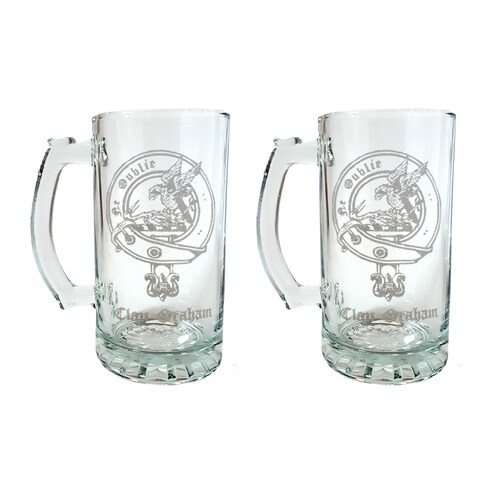 Clan Graham Scottish Crest Stein Set shops of 4: Free Shipping & Personalized Engraving