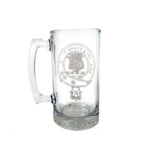 Clan Turnbull Scottish Crest Beer Stein: Free Shipping & Personalized Engraving, Family Crest
