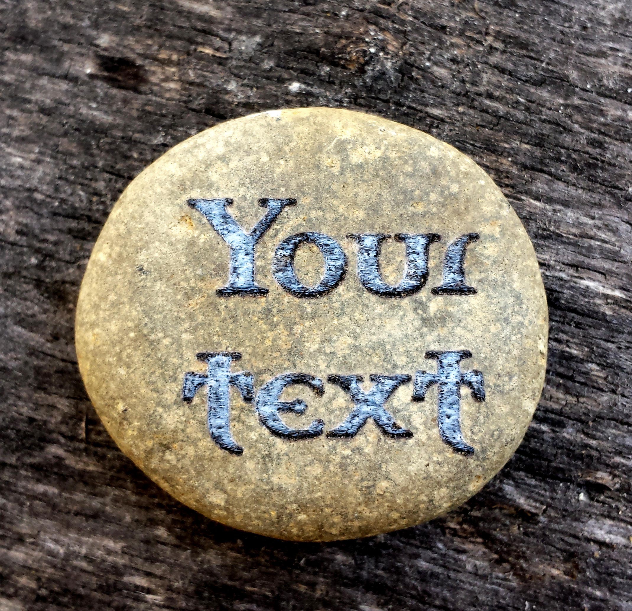 Trinity Knot Engraved Worry Stone Free Personalized Etsy