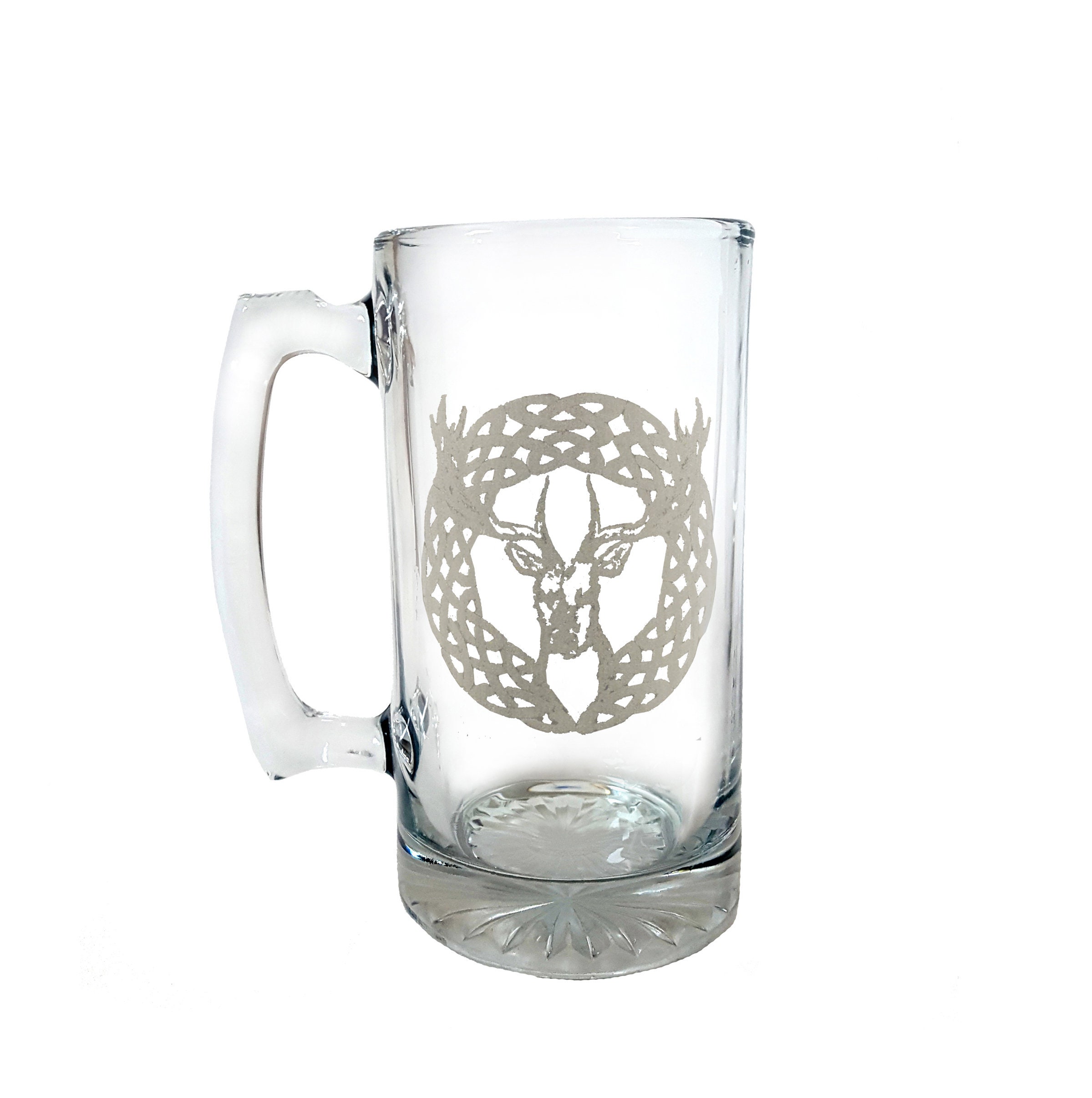 Celtic Stag 26oz Stein Free Personalized Engraving Deer Etsy
