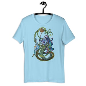 Celtic Fantasy Mermaid Unisex T-Shirt, Mermaid Art Graphic Tee