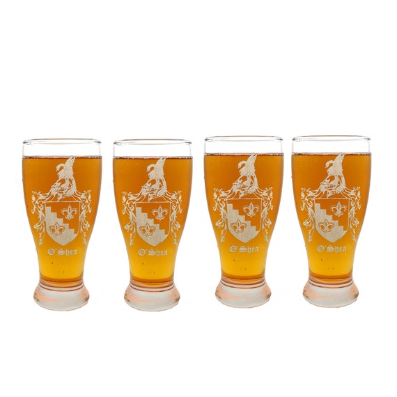 Personalized Family Tavern Pint Glasses - Set of 4
