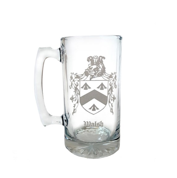 Walsh Irish Family Coat Of Arms 26oz Beer Stein Family Crest Etsy Israel