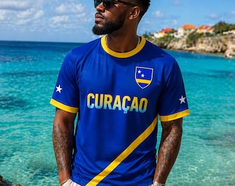 Curacao Soccer Jersey 3D, Soccer 2026 Fan Shirt, Personalized Curacao Football Tee , Gift for him