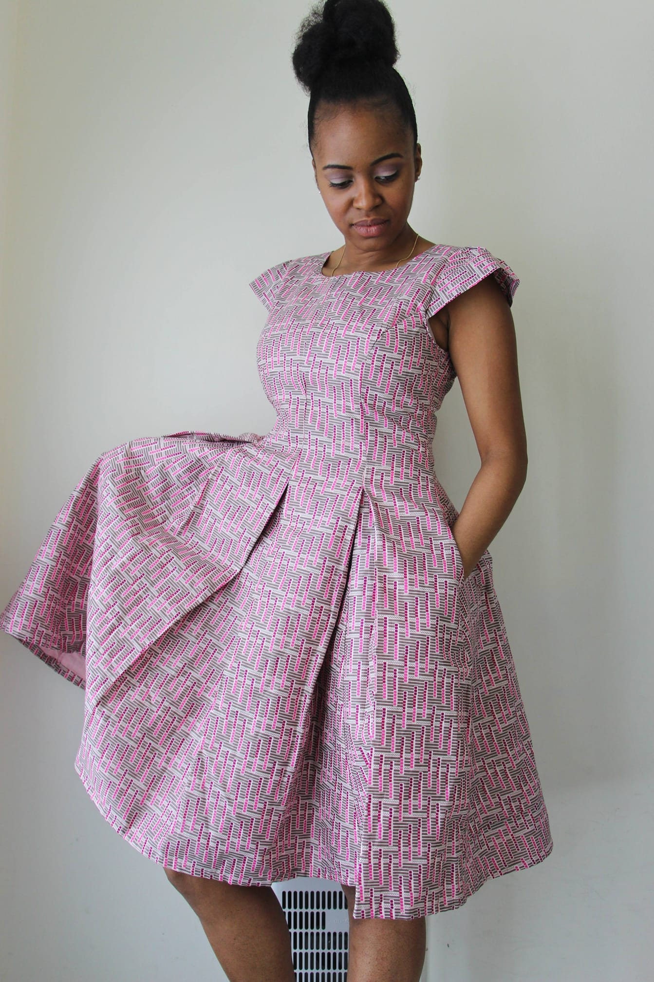 Box Pleated Dress