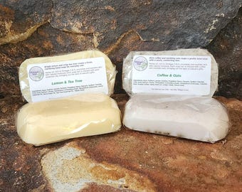 Hemp Hand Soap Bar | Lemon Tea Tree | Coffee Oats | Hempseed Oil