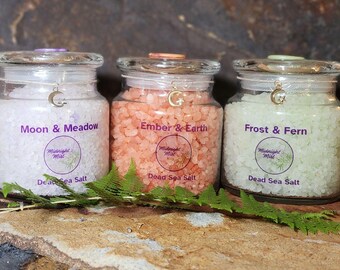 Dead Sea Bath Soak | Mineral Salt Bath with Essential Oils & Jojoba | Relaxing Spa Gift
