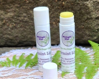 Peppermint Lip Balm | Hempseed Oil & Jojoba | Nourishing Handmade Balm