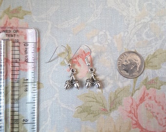 Earrings Acorn Silver Earrings Free Shipping