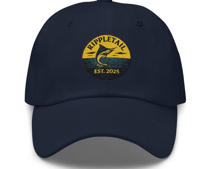 Rippletail Blue Marlin Embroidered Logo Hat