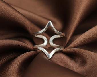 Anillo férula ajustable de plata para artritis e hipermovilidad - Soporte para dedos tipo martillo con cuello de cisne - Joyería minimalista para dedos, regalo para mujer