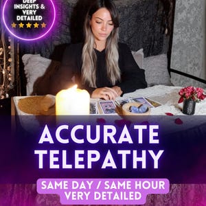 Same Hour Accurate Telepathy Reading, Detailed Mind Reading, Empathy, Honest Psychic Reading, Tarot Cards Reading, Telepathy Reading