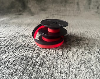 2in Typewriter Ink Ribbon - Black/Red “Universal” Twin Spool - (Standard Size)