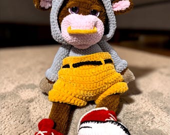 Patrón de ganchillo: Leo el Toro, Peluche XXL