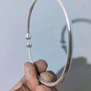 Justerbar fotledsarmring i 925 sterlingsilver, set med 1, stapelbara kularmband, present till henne