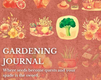 Gardening Journal: Seasonal Planting Planner & Garden Log (Printable PDF)