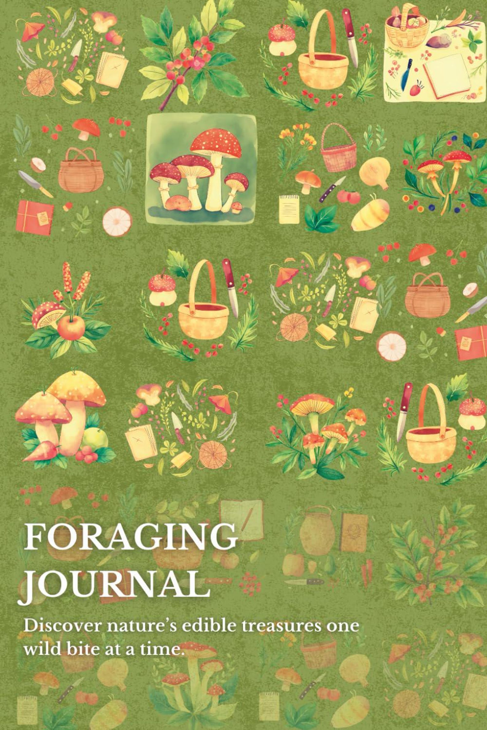 Foraging Journal: Wild Food Gathering Log & Field Notes (printable PDF ...
