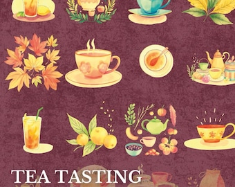 Tea Tasting Journal: Tea Review Log & Flavor Notes Tracker (Printable PDF)