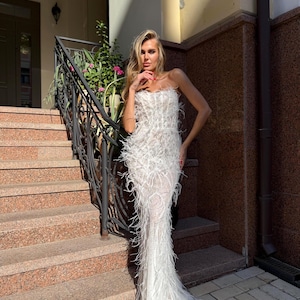 push up corset for wedding dress Corset Strapless Front Slit Back Lace-Up Tulle Wedding Dress with Applique