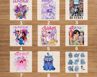 Kpop Anime DTF Transfer, Ready to Press Heat Printing