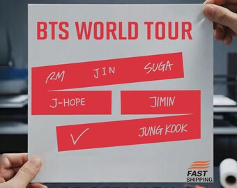BTS - World Tour Arirang T-shirt design  DTF Transfer